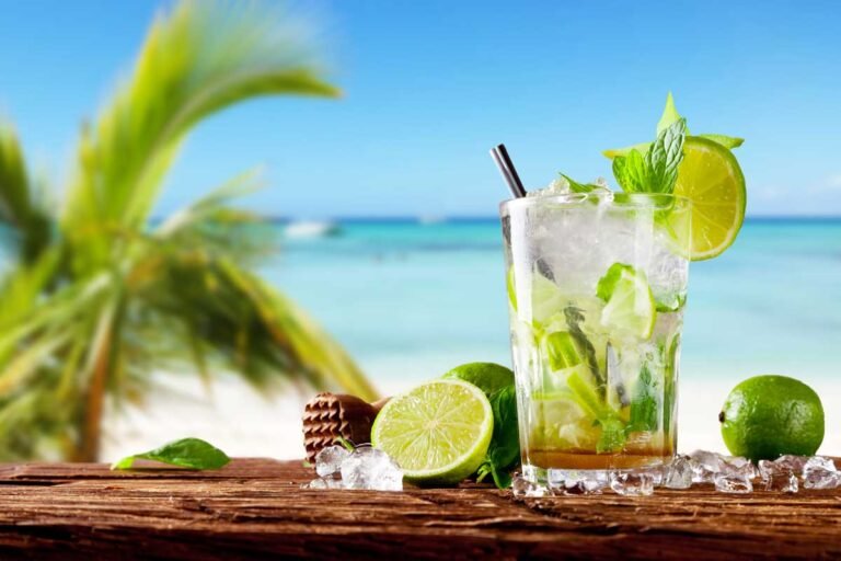 Fresh mojito with mint and lime, the iconic Havana cocktail